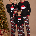 Santa Hat Matching Family Christmas Pajamas – family photoshoot