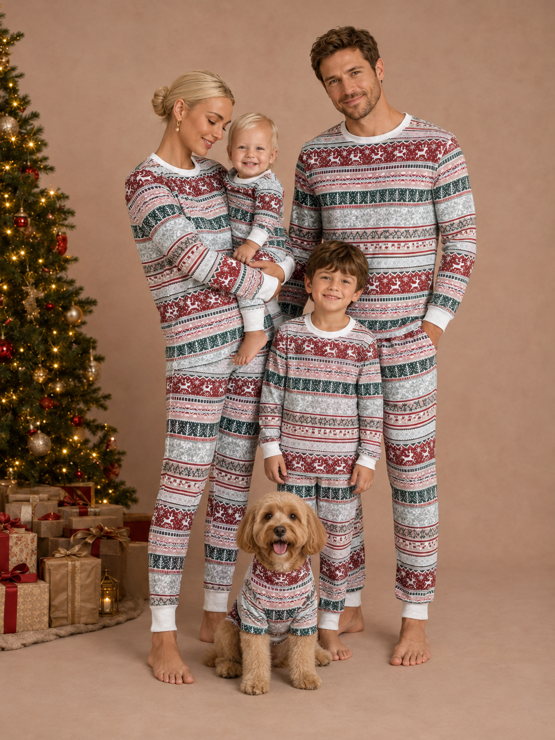 Classic Christmas Matching Family Lounge Set – family photoshoot