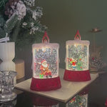 Light-Up Water-Filled Christmas Candle Scene – video